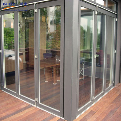 Portes extérieures d'occasion Portes françaises à double pliage modernes pour jardin et balcon très demandées