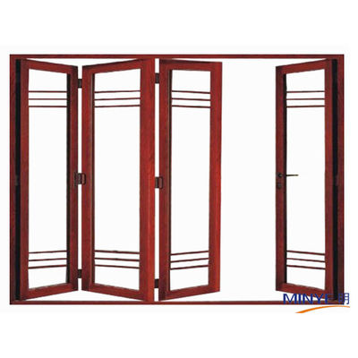 Hôtels Design moderne Armoire en aluminium Accordéon Vitre Portes bipliées avec charnière pliable