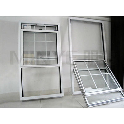 Conception Vertical Sliding Sash Up Down Sliding Window Personnalisé en PVC avec deux fenêtres suspendues