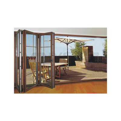 Porte coulissante pliante pour balcon extérieur