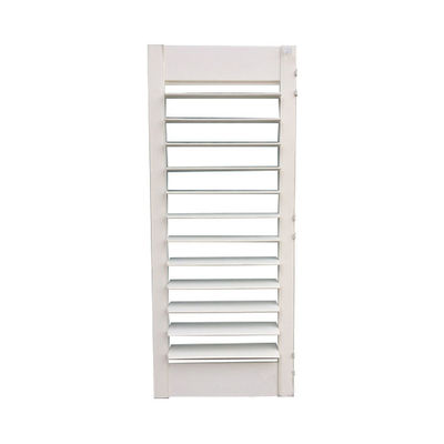 Blades d'ombrelle de plantation extérieure volets de fenêtre en PVC avec cadre et cadre en PVC