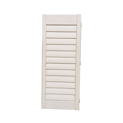Blades d'ombrelle de plantation extérieure volets de fenêtre en PVC avec cadre et cadre en PVC