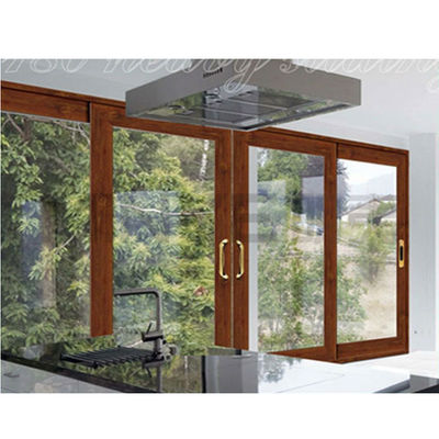 Porte coulissante de protection contre les ouragans en alliage d'aluminium de couleur personnalisée avec bon scellement
