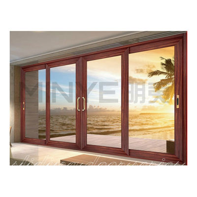 Porte coulissante de protection contre les ouragans en alliage d'aluminium de couleur personnalisée avec bon scellement