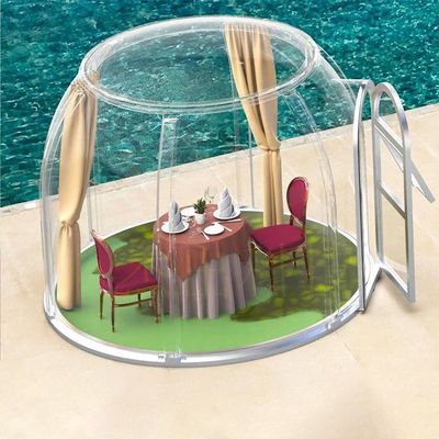 Tente en polycarbonate en plein air pour une surface de 7,1 m2