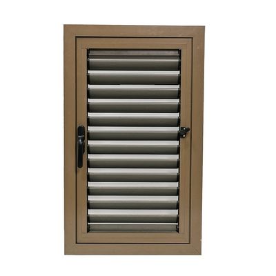 Villa Louver fenêtres avec cadre en aluminium anodisé et lames fixes pour résidentiel