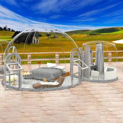 Tente en polycarbonate en plein air pour une surface de 7,1 m2