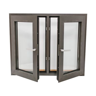 Fenêtre en aluminium avec double verre trempé et impact d'ouragan horizontal