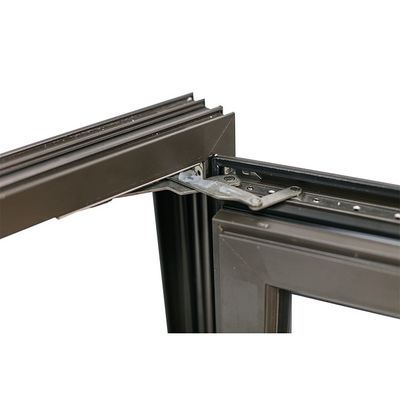 Fenêtre en aluminium avec double verre trempé et impact d'ouragan horizontal