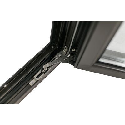Fenêtre en aluminium avec double verre trempé et impact d'ouragan horizontal