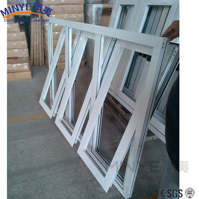 Rame d'aluminium à ouverture moyenne Centre pivot vertical Fenêtres pour vitres de 5 mm 12A 5 mm