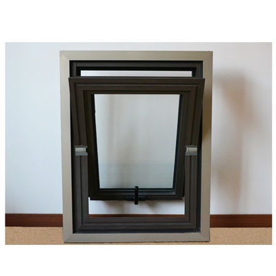 Rame d'aluminium à ouverture moyenne Centre pivot vertical Fenêtres pour vitres de 5 mm 12A 5 mm