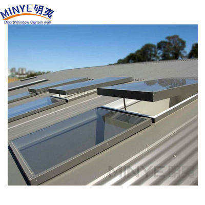 Modèle d'ouverture horizontale de l'éclairage de la villa profilé en aluminium toit en verre pour la villa