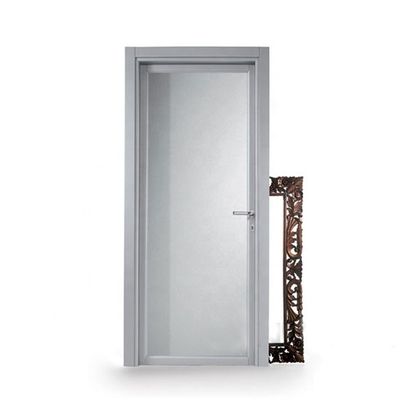 Porte en verre de salle de bain en aluminium de design moderne avec verre glacé durci OEM/ODM Disponible