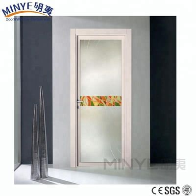 Porte en verre de salle de bain en aluminium de design moderne avec verre glacé durci OEM/ODM Disponible