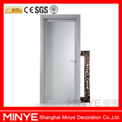 Porte en verre de salle de bain en aluminium de design moderne avec verre glacé durci OEM/ODM Disponible