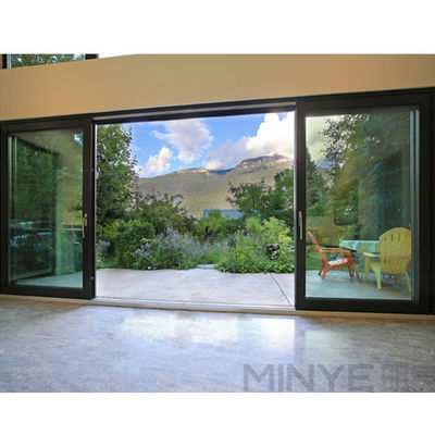 Porte pivotante d'entrée en verre d'aluminium au Qatar avec fondement en silicone Dow