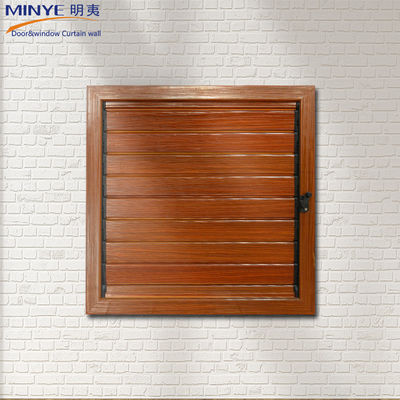 Design moderne couleurs personnalisées couleur bois Louvers en aluminium pour la maison