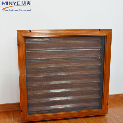 Design moderne couleurs personnalisées couleur bois Louvers en aluminium pour la maison