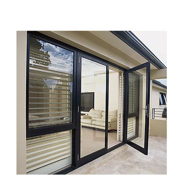 Fenêtres et portes en aluminium avec revêtement en verre en poudre et surface finie