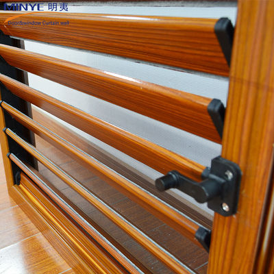 Design moderne couleurs personnalisées couleur bois Louvers en aluminium pour la maison