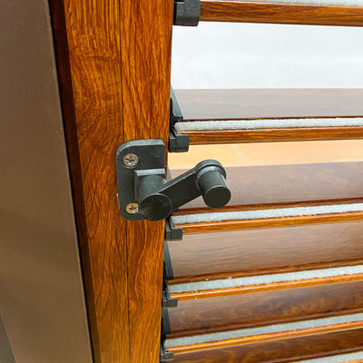 Design moderne couleurs personnalisées couleur bois Louvers en aluminium pour la maison