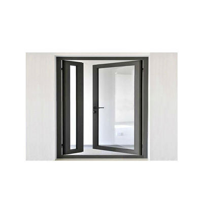 Fenêtres et portes en aluminium avec revêtement en verre en poudre et surface finie