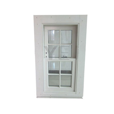 Fenêtre coulissante en UPVC à double vitrage à double arc trempé en cercle supérieur vers le bas en verre