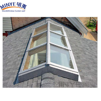 Profil d'aluminium solide et durable centre suspendu fenêtre de toit en verre