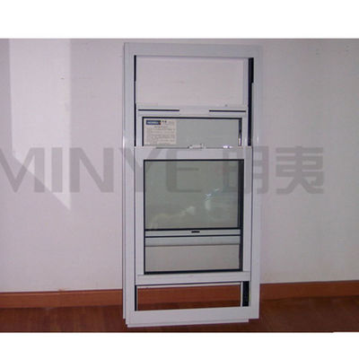 Fenêtre coulissante en UPVC à double vitrage à double arc trempé en cercle supérieur vers le bas en verre