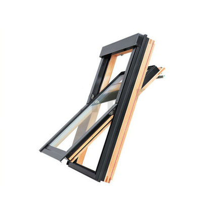 Fenêtre en aluminium avec rétroviseur/fenêtre à toit en doublure fenêtre simple/double/triple verre