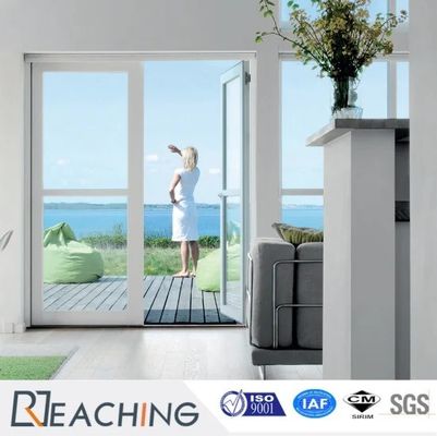 Australia Standard PVC porte frontale en verre français avec lumière latérale extérieure