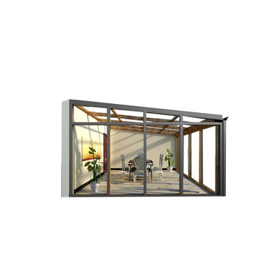 Chambre de jardinage d'hiver avec double verre et triangle de teint