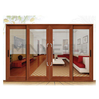 Design de grille en fer commercial en poudre enduit d'aluminium terrasse vestiaire porte coulissante