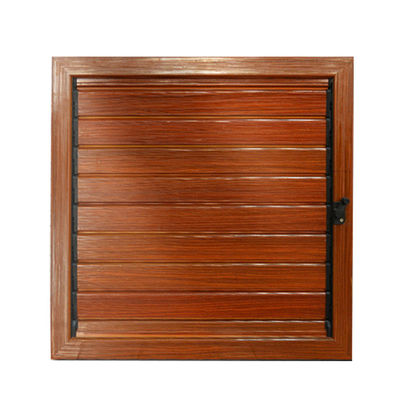 Jalousie fenêtres volets en bois en aluminium insonorisés pour la performance