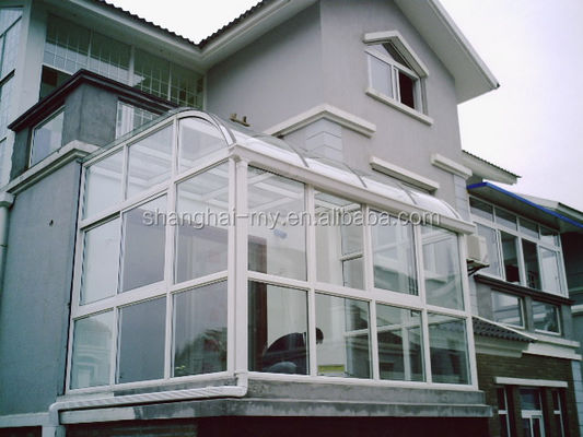 Jardin d'hiver à toit plat en aluminium salle de soleil avec taille personnalisée de Shanghai