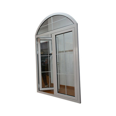 Conception de porte principale en aluminium à grille blanche résidentielle avec configurations de taille personnalisées