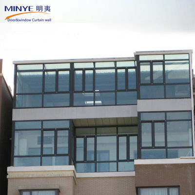 Conception moderne raisonnable alliage d'aluminium 6063-T5 salle de soleil en verre pour maisons résidentielles