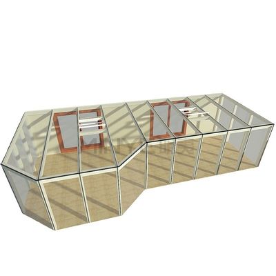 Des maisons de luxe préfabriquées avec cadre en aluminium et verre isolé Lowe