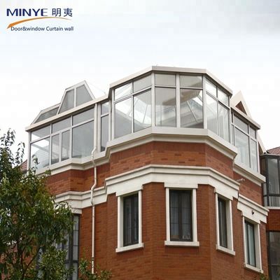 Chambres solaires isolées en alliage d'aluminium préfabriquées pour appartements avec cadres et panneaux de verre
