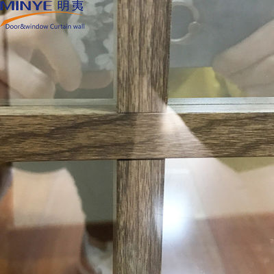 Fenêtre pivotée en aluminium avec bande de caoutchouc EPDM et double vitrage double verre trempé
