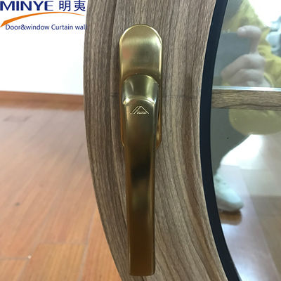 Fenêtre pivotée en aluminium avec bande de caoutchouc EPDM et double vitrage double verre trempé