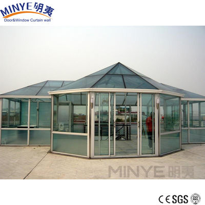 Chambres de soleil Chambres en verre alliage d'aluminium accessoires en verre pour le jardin d'hiver à Shanghai