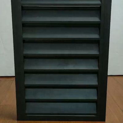 Rideaux de plantation en verre à profil d'aluminium OEM avec direction d'ouverture en roulement