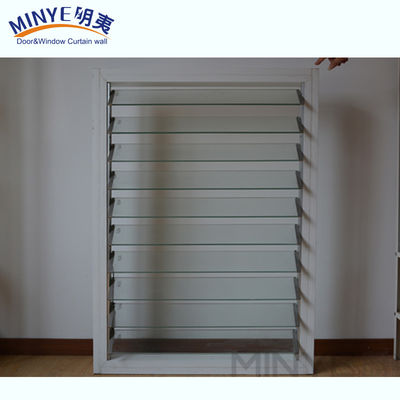 Rideaux de plantation en verre à profil d'aluminium OEM avec direction d'ouverture en roulement