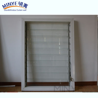 Rideaux de plantation en verre à profil d'aluminium OEM avec direction d'ouverture en roulement