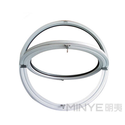 Cadre de fenêtre standard CE fenêtre circulaire en aluminium semi-circulaire avec matériel