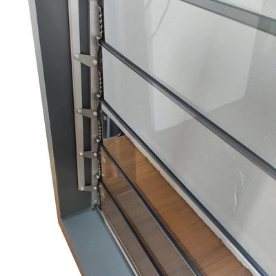 Couleurs personnalisées Exterieur Louvers en aluminium volets de fenêtre volets de vitre Lamelle manuelle