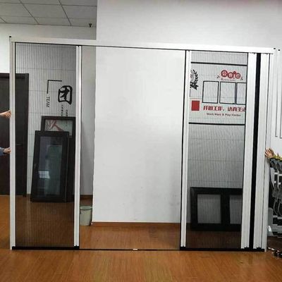 Retractible style ouvert personnalisé triple moustiquaires écran coulissant Porte et fenêtre