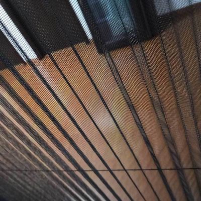 Porte à écran pliable à moustique à treillis en aluminium vert pour un design moderne